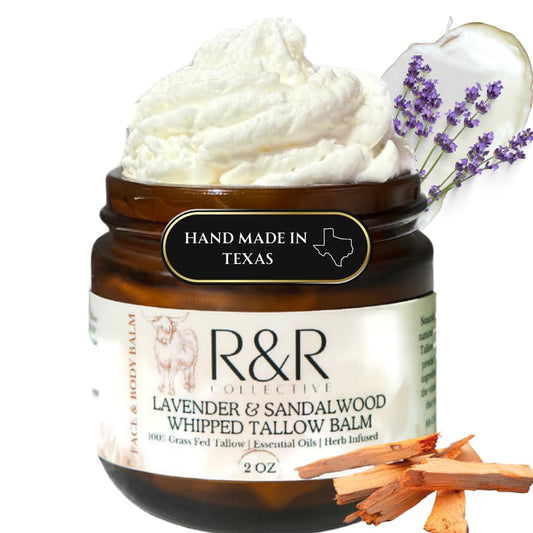 R&R Collective Wildflower Tallow Balm jar for rich hydration