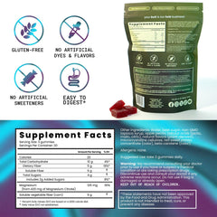 Rrhoid Rage fiber gummies nutrition facts panel highlights magnesium citrate and fiber benefits