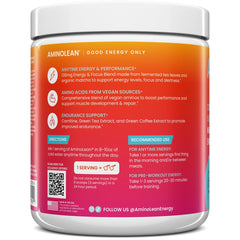 AminoLean mixed with water displaying smooth energy without jitters