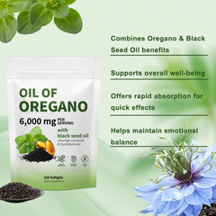 RTQSU Oil of Oregano bottle with pour demonstrates daily use