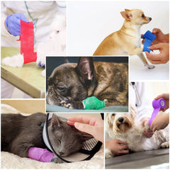 Ruby.Q bright multicolor wraps suitable for dressings and joints