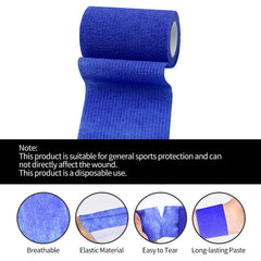 Ruby.Q soft non-woven fabric bandage wrap close-up showing breathable elasticity