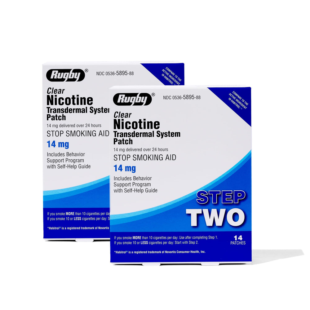 Rugby Clear patch 14mg 24-hour delivery for steady support.