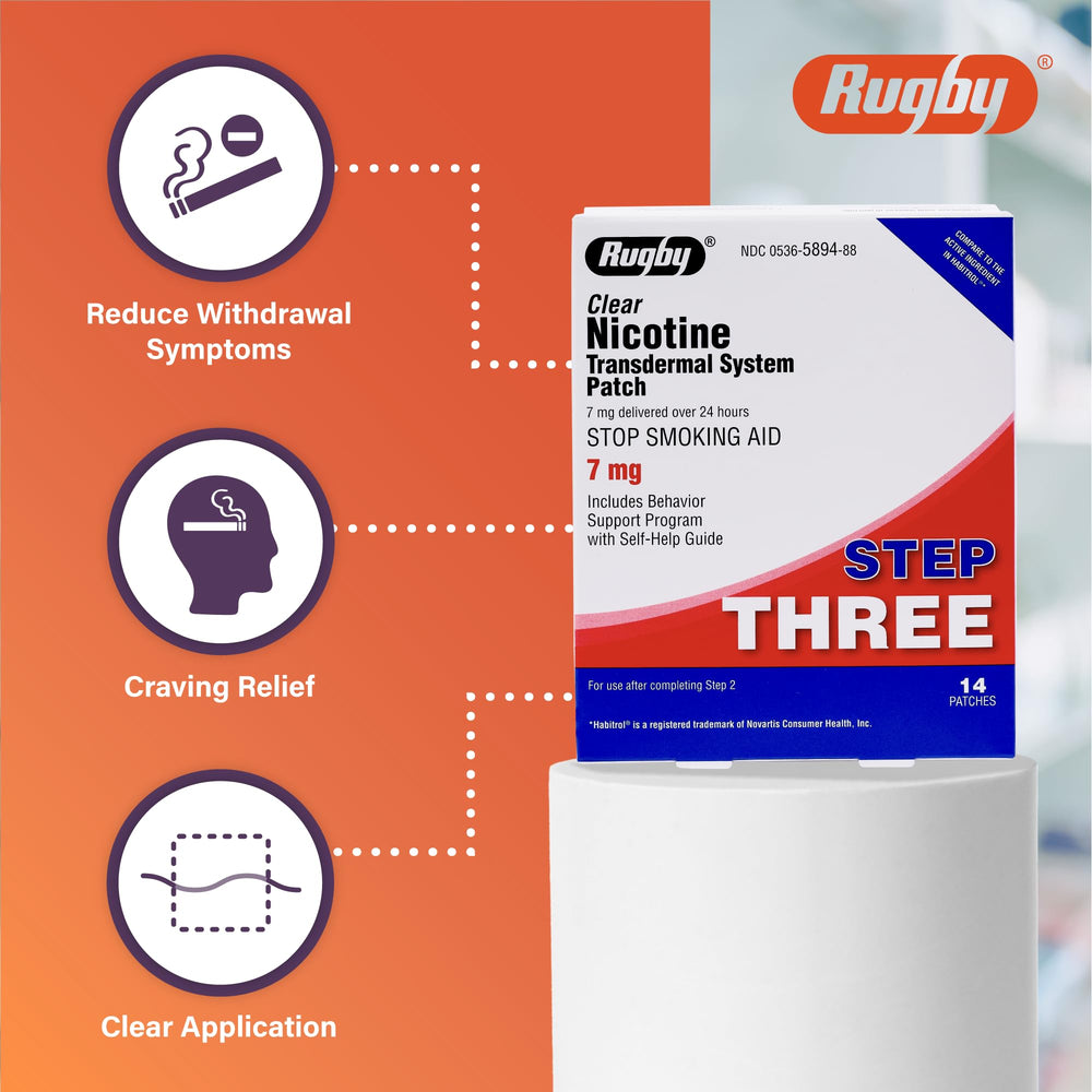Rugby Lab patch on skin during application demonstrates clean placement.