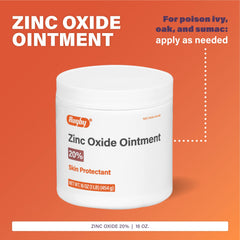 Rugby Laboratories Zinc Oxide Ointment texture view, smooth application on irritated skin.