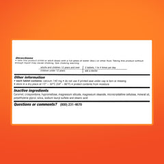 Rugby Lax 625mg polycarbophil ingredient note for regularity.