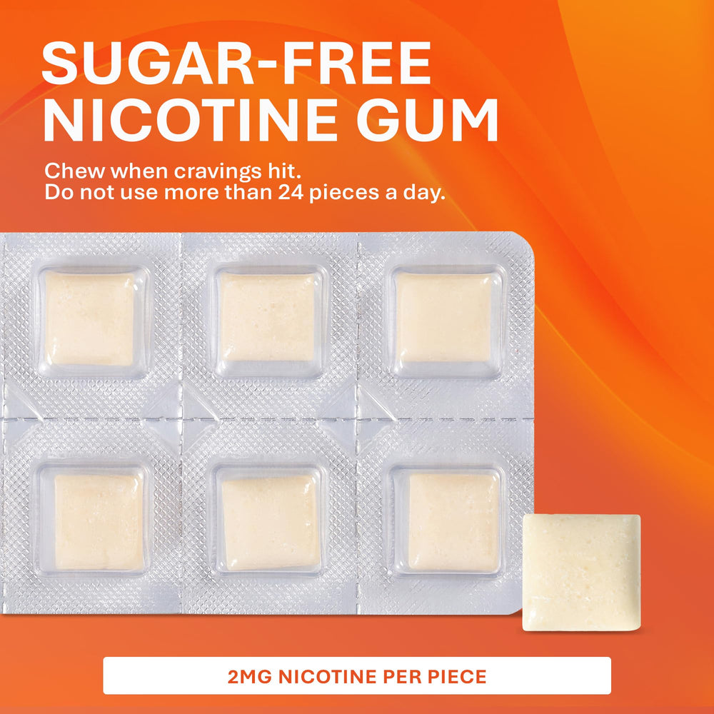 Rugby Nicotine Gum 2mg Mint tablet closeup shows sugar-free texture.