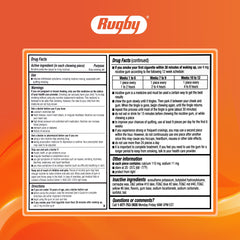 Rugby Polacrilex 3-pack display aiding quit plan adherence
