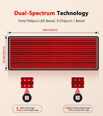 RUISQM 945 LEDs close-up highlighting broad light coverage for sessions.