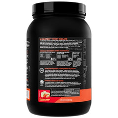 Rule 1 R1 Whey Isolate glass with shake emphasizes fast-dissolving formula for quick mix