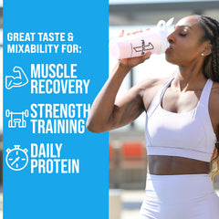 Rule 1 Whey Protein vanilla ice cream nutrition panel shows 24 g per serving.
