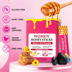 Rulinal Bloomin Honey Sticks Shilajit sachet open reveals premium natural ingredients.