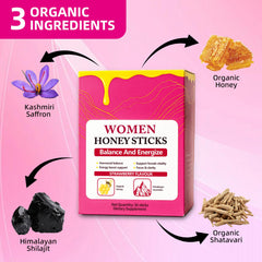 Rulinal Bloomin Honey Sticks Shilajit bottle display signals daily vitality.