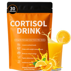 Rulinal Cortisol Drink Powder bottle supporting stress management and calm focus