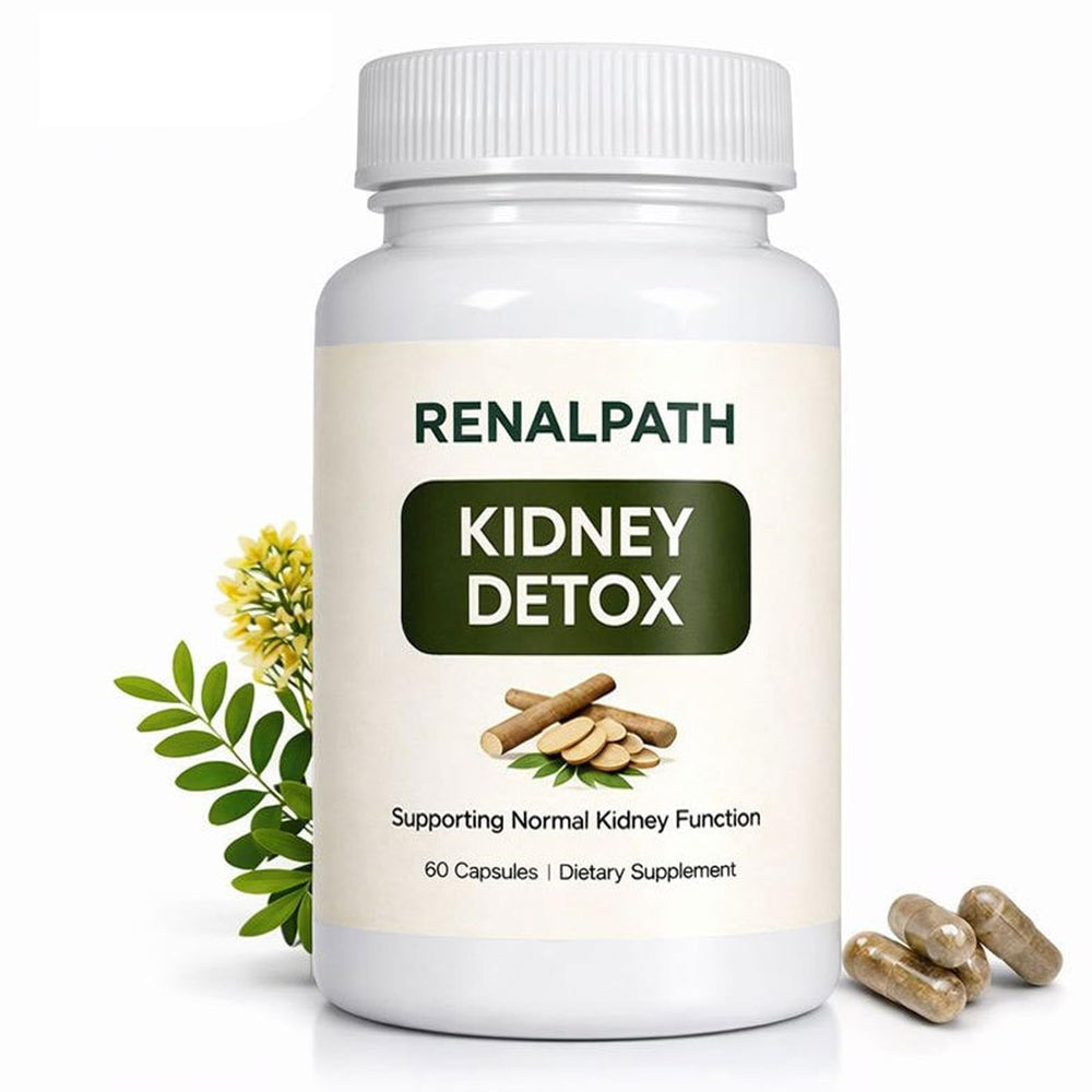 Rulinal RenalPath bottle front view highlights the herbal supplement for kidney and immune support