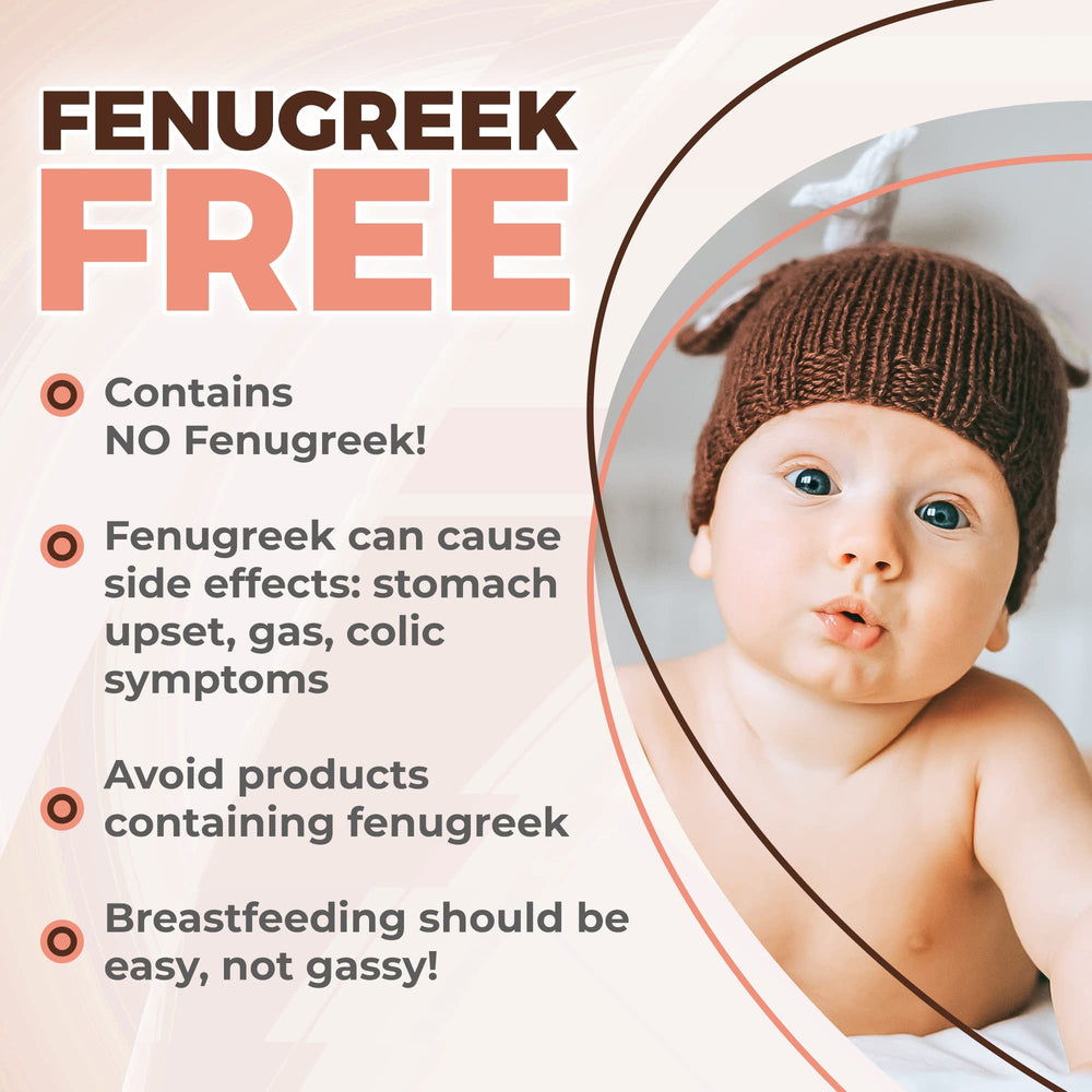 Milk Aplenty infographic highlighting a 4-in-1 herbal blend for lactation.