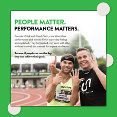 Run Gum Spearmint USA-made energy gum