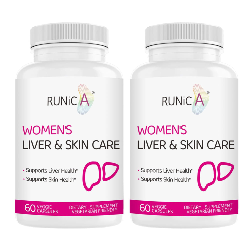 RUNICA Milk Thistle 300mg bottle clearly labeled, supports liver health and daily wellness.