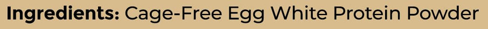 Rustic Nutrition USA-sourced egg white powder produced in a safety-certified facility