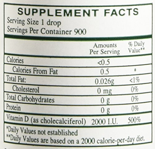 Rx Vitamins Liqui-D3 packaging label displays 2000 IU potency for vitamin D3.