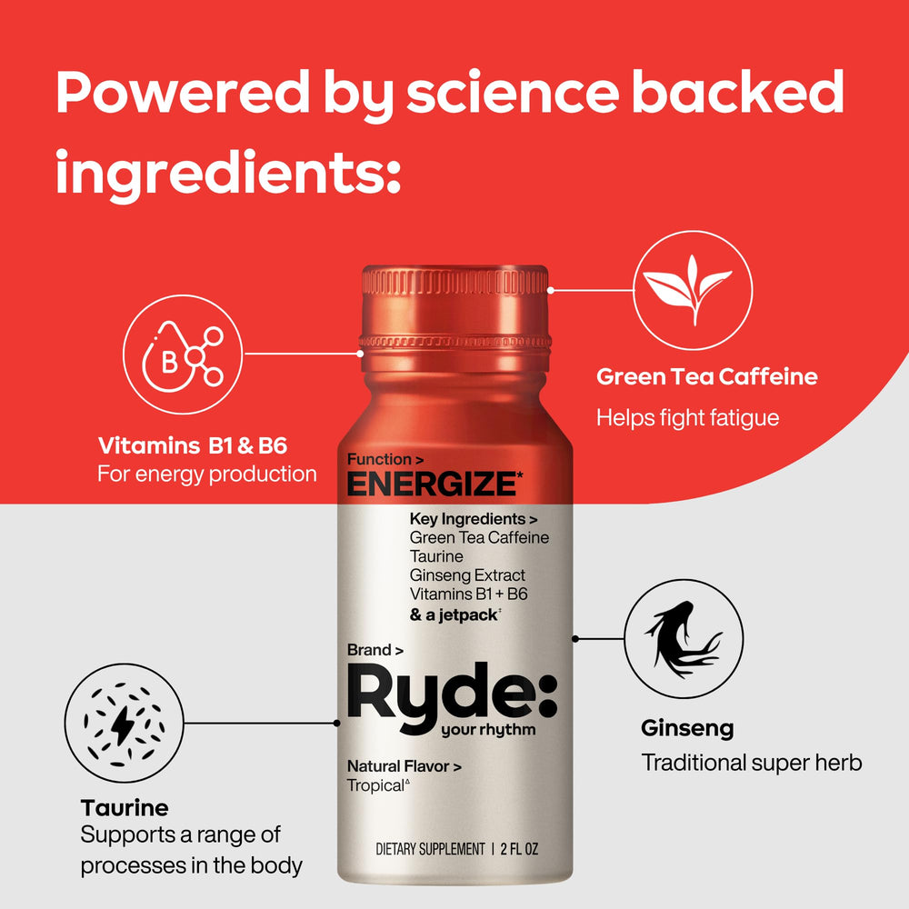 RYDE Relax bottle conveys calming raspberry flavor for unwinding