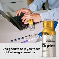Ryde Focus Shot vitamins B2 and B7 support daily wellness