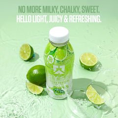 RYSE Clear Protein Drink Key Lime Pie on ice – thirst-quenching, post-workout refreshment.