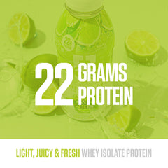 RYSE Clear Protein Drink Key Lime Pie label – premium ingredients with zero sugar.