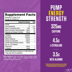 RYSE Kool-Aid Grape powder in glass shows a ready-to-workout energy boost.