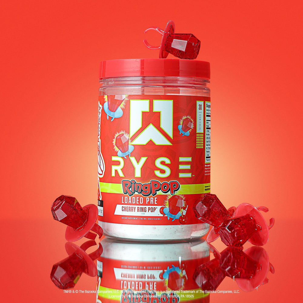Vibrant Ring Pop Cherry flavor close-up suggesting nostalgic taste and motivation