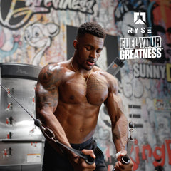 RYSE Up BCAA Focus Powder label highlighting ingredients and transparency