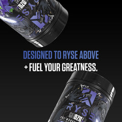 RYSE Up Godzilla hydration graphic illustrating electrolyte support.