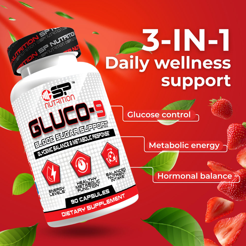 S Nutrition Gluco 9 capsules-closeup easy-to-swallow daily supplement
