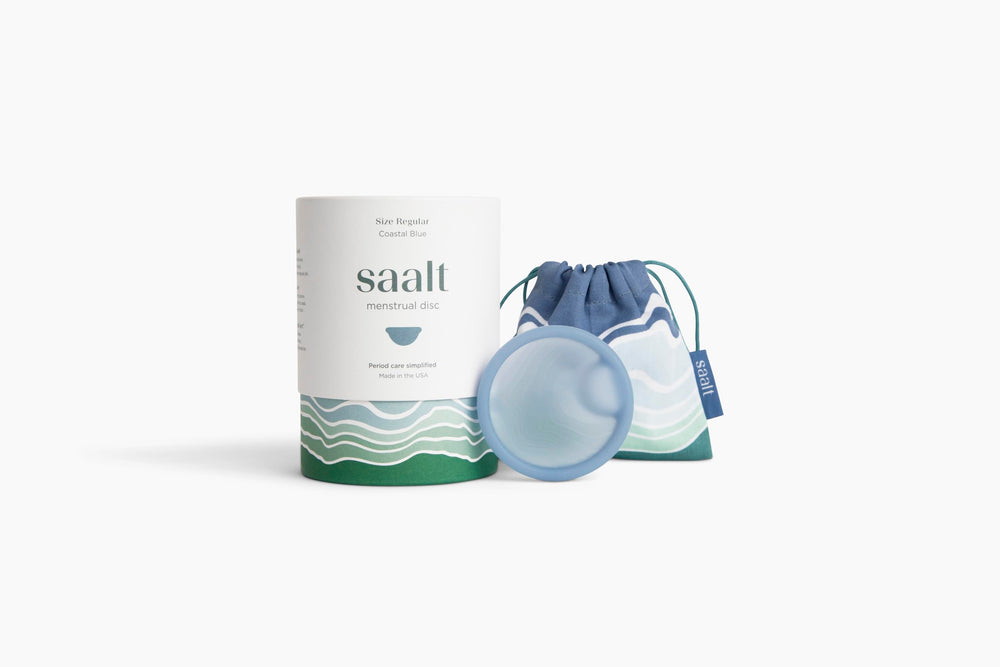 Saalt Disc blue regular made in USA emphasizes quality manufacturing.