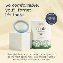 Saalt Disc blue regular removal notch highlights simple removal grip.