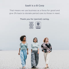 Saalt reusable design helps reduce waste.