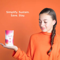 Saalt Teen Cup stem detail highlights user-friendly insertion