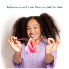 Saalt Teen Cup carry bag provides discreet between-cycles storage
