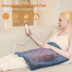 SAROO heating pad control panel shows three heat settings for customization