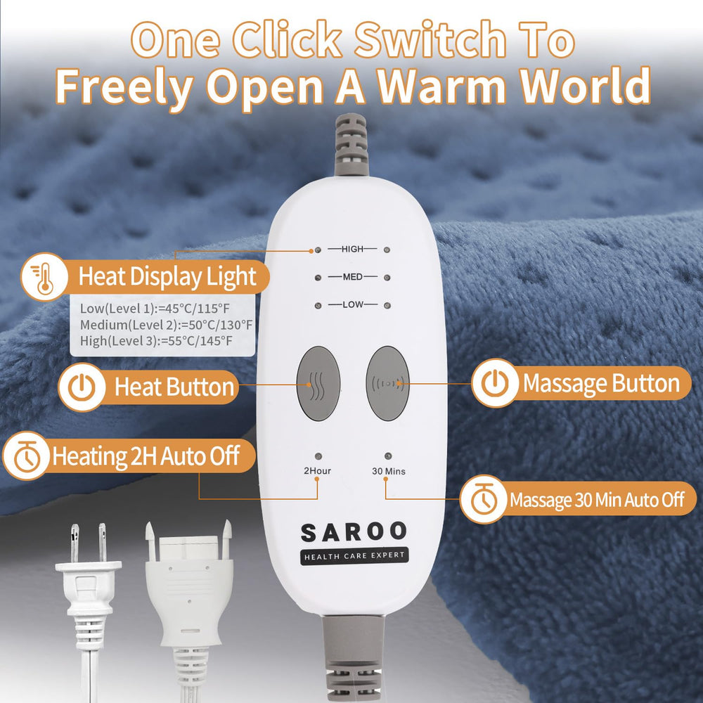SAROO heating pad is machine-washable for easy care after use