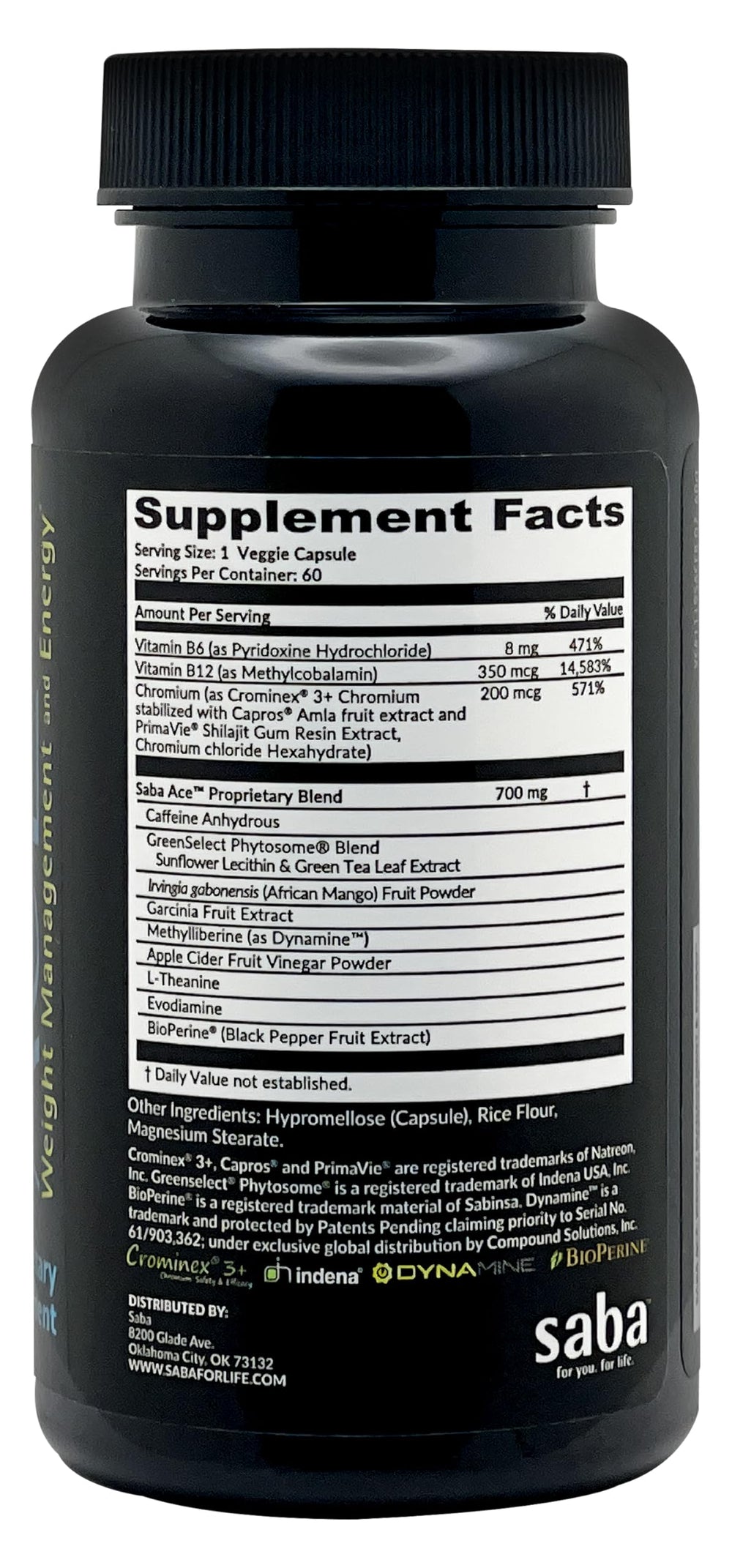 Saba ACE capsules-pack demonstrating convenient daily use
