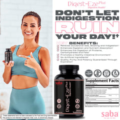 Saba Digestive-EZE Plus betaine-hcl ingredient close-up highlighting digestion support.