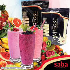 Saba ToppFast gluten-free formula label suitable for gluten-free diets.