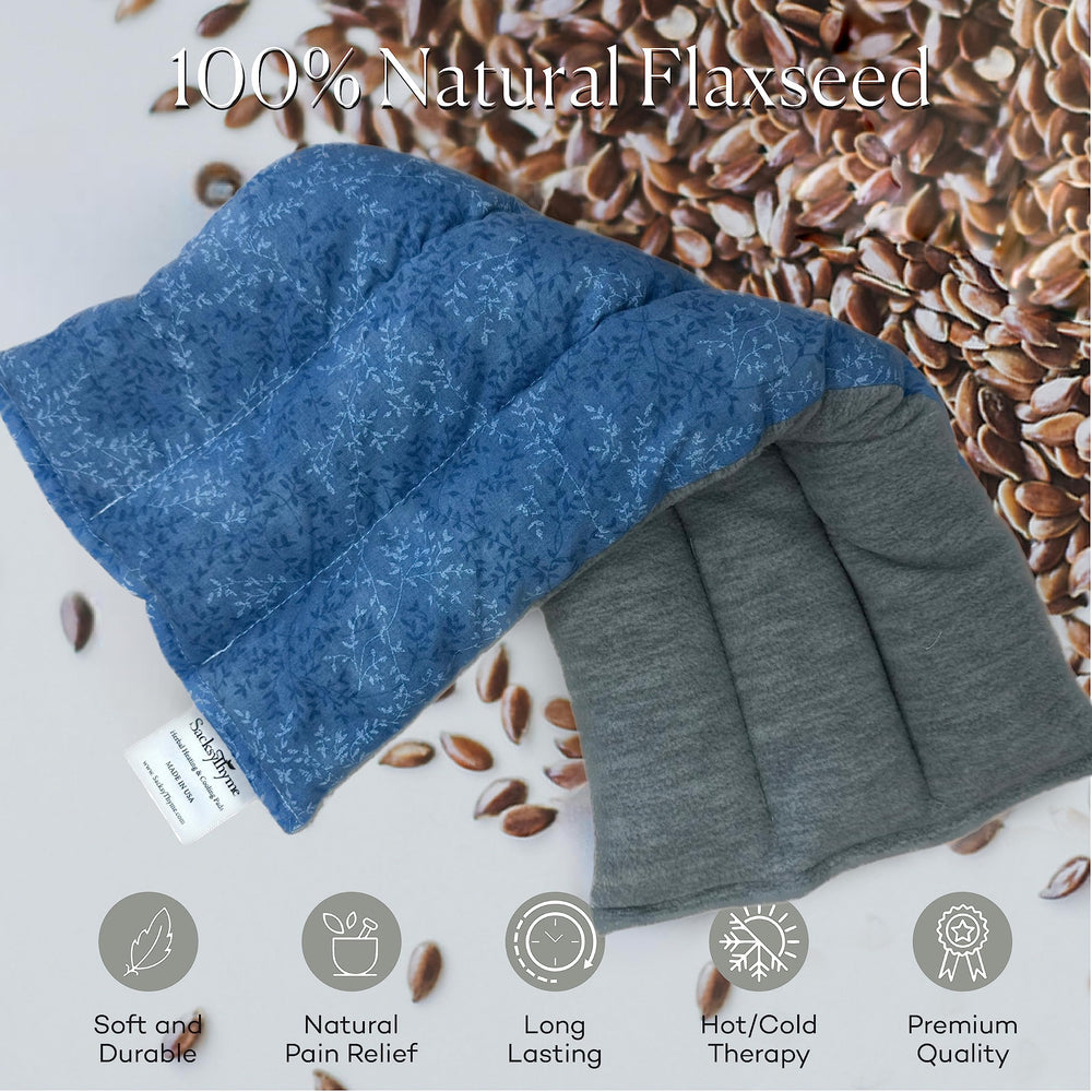 SacksyThyme heating pad shoulders laid flat for upper body comfort.