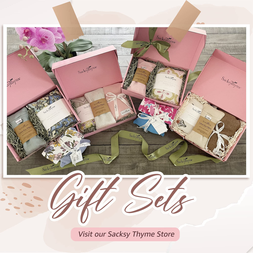 SacksyThyme heating pad in microwave setup for fast warmth.