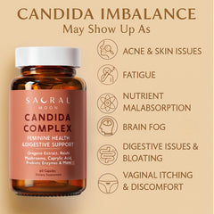 SACRALMOON oregano oil ingredient highlighting natural cleansing support.