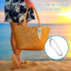 Sacubee coconut grove 1oz bottle with keychain for portable refreshment.