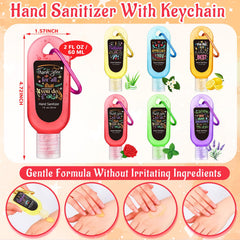 Sacubee colorful keychain sanitizer with six scents for quick fragrance options