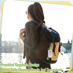Sacubee ocean scented hand sanitizer with keychain for daily use.