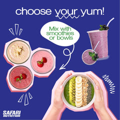 Digestive enzymes featured with Safari Nutrition whey for easier digestion and absorption.